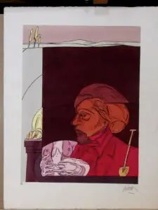 adani beethoven, estampe pochoir, jacomet